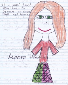 Aurora portrait